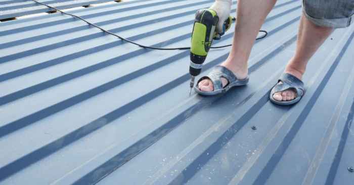 How to cut metal roofing panels - craftingwithconcrete.com