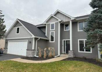 James Hardie Aged Pewter Siding in Olathe, KS | Sure Point Exteriors